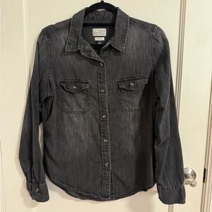 Universal Thread Charcoal Button-Up Shirt